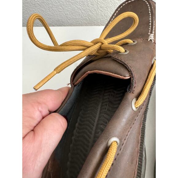 Men’s Columbia Dockside Boat Loafers Brown Leather 7 - Picture 8 of 13